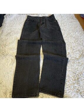 Y2K VTG Levis 550 Relaxed Fit Tapered Leg Denim Black Jeans Size 29x32(28x31)
